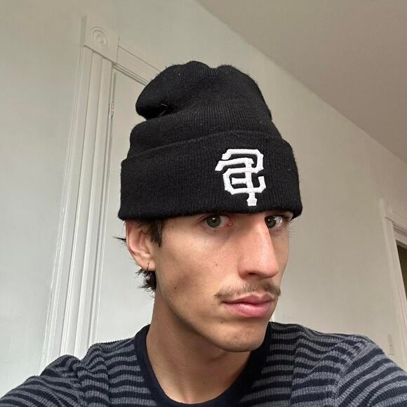 Vintage San Francisco Giants Black Beanie Winter Hat Cap - Picture 5 of 6